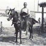 El pare amb el Nano al Clos (família Masana).